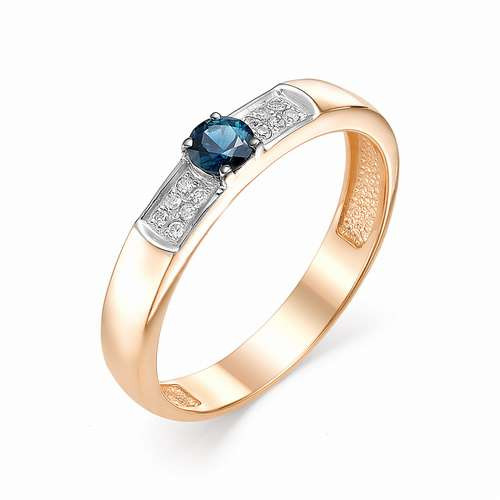 Купить кольцо из красного золота с сапфирами арт. 002457 по цене 17355 руб. в LoveDiamonds