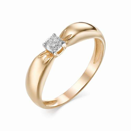 Купить кольцо из красного золота с бриллиантами арт. 002426 по цене 25263 руб. в LoveDiamonds