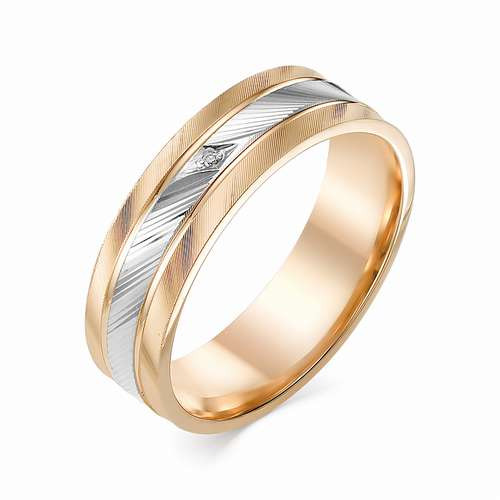 Купить кольцо из красного золота с бриллиантами арт. 002408 по цене 17010 руб. в LoveDiamonds