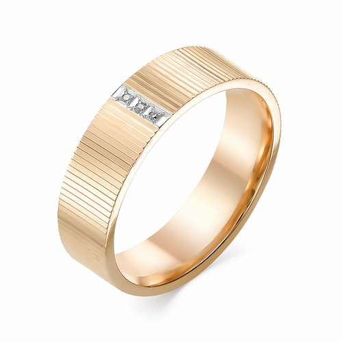 Купить кольцо из красного золота с бриллиантами арт. 002407 по цене 19868 руб. в LoveDiamonds