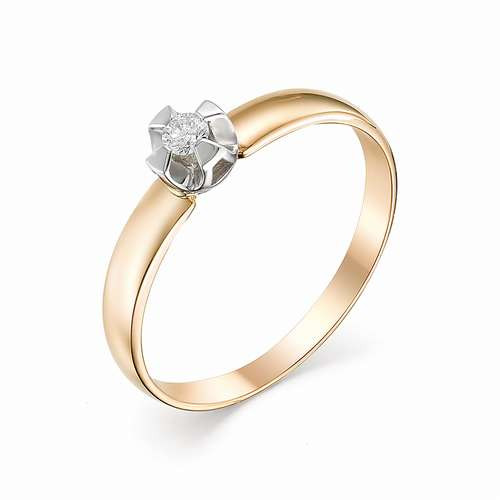 Купить кольцо из красного золота с бриллиантами арт. 002400 по цене 11432 руб. в LoveDiamonds