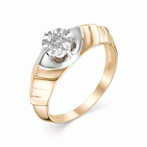 Купить кольцо из красного золота с бриллиантами арт. 002382 по цене 33560 руб. в LoveDiamonds