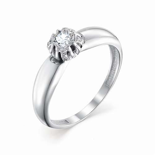 Купить кольцо из белого золота с бриллиантами арт. 002378 по цене 52919 руб. в LoveDiamonds