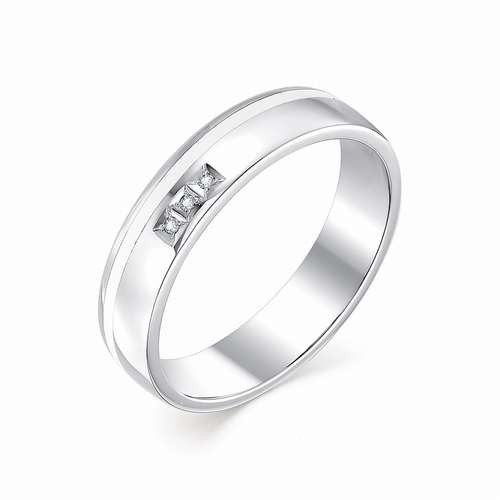 Купить кольцо из белого золота с бриллиантами арт. 002362 по цене 20700 руб. в LoveDiamonds