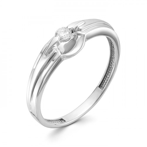 Купить кольцо из белого золота с бриллиантами арт. 006234 по цене 15825 руб. в LoveDiamonds
