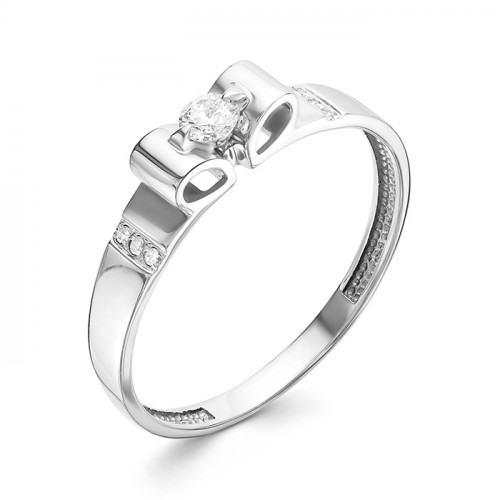 Купить кольцо из белого золота с бриллиантами арт. 006236 по цене 17394 руб. в LoveDiamonds