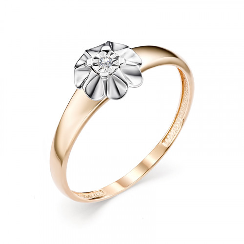 Купить кольцо из красного золота с бриллиантами арт. 006869 по цене 10725 руб. в LoveDiamonds