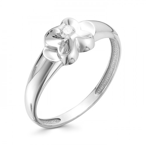 Купить кольцо из белого золота с бриллиантами арт. 006242 по цене 12719 руб. в LoveDiamonds