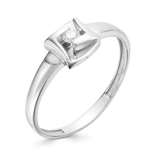 Купить кольцо из белого золота с бриллиантами арт. 006243 по цене 11094 руб. в LoveDiamonds