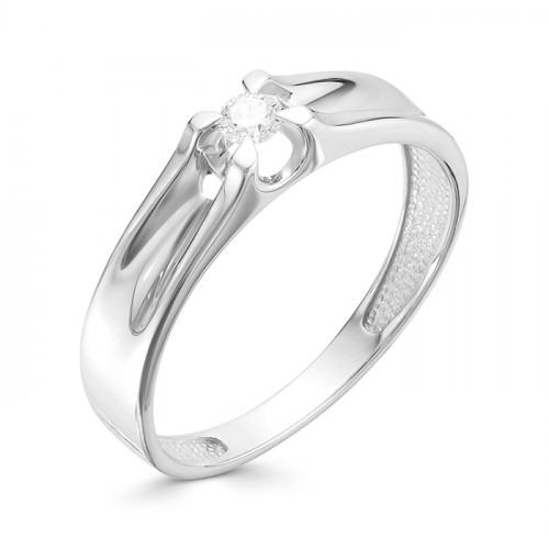 Купить кольцо из белого золота с бриллиантами арт. 006244 по цене 17569 руб. в LoveDiamonds