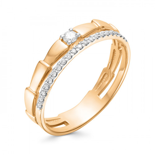 Купить кольцо из красного золота с бриллиантами арт. 006247 по цене 20069 руб. в LoveDiamonds