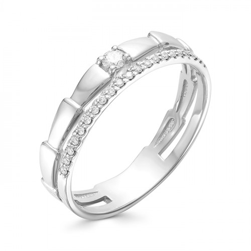 Купить кольцо из белого золота с бриллиантами арт. 006248 по цене 19388 руб. в LoveDiamonds