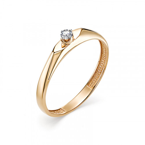 Купить кольцо из красного золота с бриллиантами арт. 006254 по цене 11425 руб. в LoveDiamonds