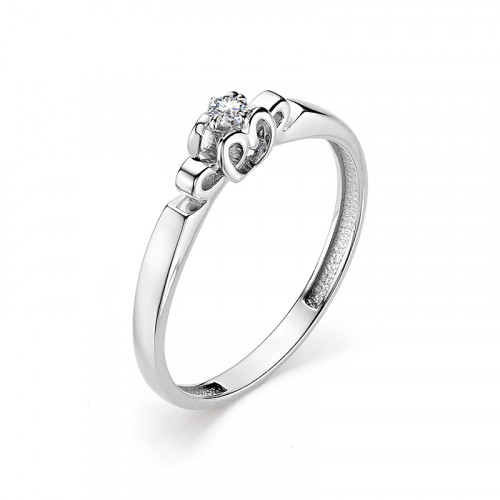 Купить кольцо из белого золота с бриллиантами арт. 006765 по цене 12163 руб. в LoveDiamonds