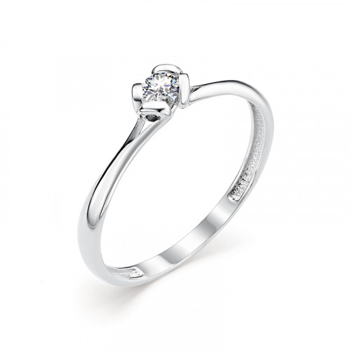 Купить кольцо из белого золота с бриллиантами арт. 006878 по цене 16938 руб. в LoveDiamonds