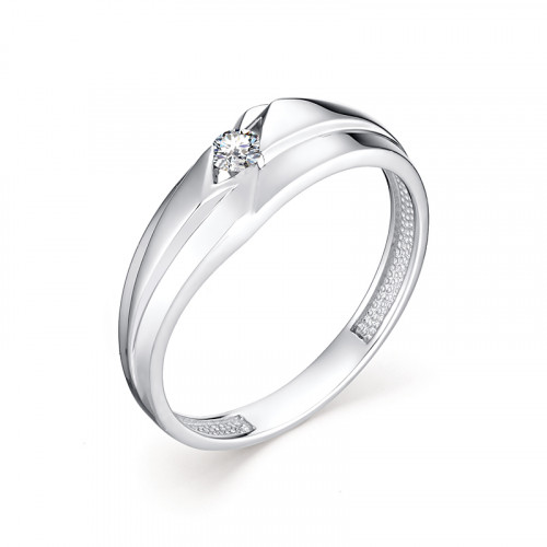 Купить кольцо из белого золота с бриллиантами арт. 007599 по цене 15032 руб. в LoveDiamonds
