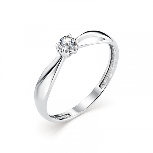 Купить кольцо из белого золота с бриллиантами арт. 006894 по цене 17663 руб. в LoveDiamonds