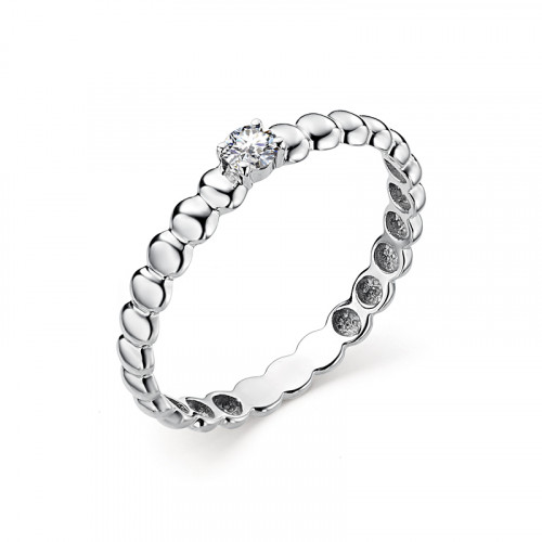 Купить кольцо из белого золота с бриллиантами арт. 006903 по цене 15750 руб. в LoveDiamonds