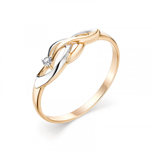 Купить кольцо из красного золота с бриллиантами арт. 007622 по цене 6557 руб. в LoveDiamonds