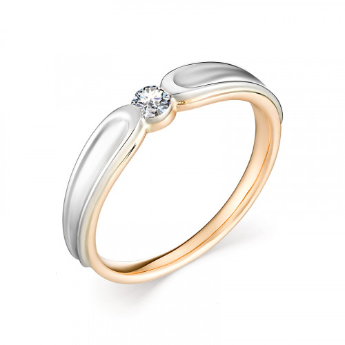 Купить кольцо из красного золота с бриллиантами арт. 007640 по цене 24294 руб. в LoveDiamonds