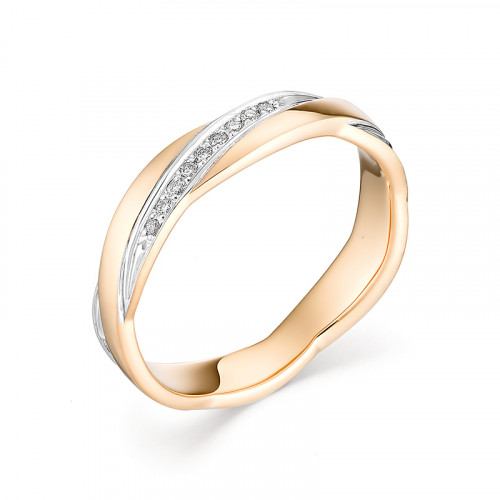 Купить кольцо из красного золота с бриллиантами арт. 007642 по цене 24125 руб. в LoveDiamonds