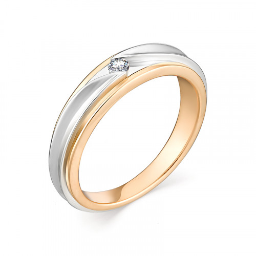 Купить кольцо из красного золота с бриллиантами арт. 007643 по цене 24925 руб. в LoveDiamonds
