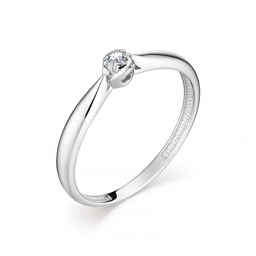 Купить кольцо из белого золота с бриллиантами арт. 007645 по цене 10700 руб. в LoveDiamonds