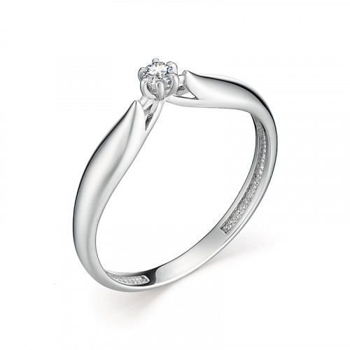 Купить кольцо из белого золота с бриллиантами арт. 007654 по цене 11657 руб. в LoveDiamonds