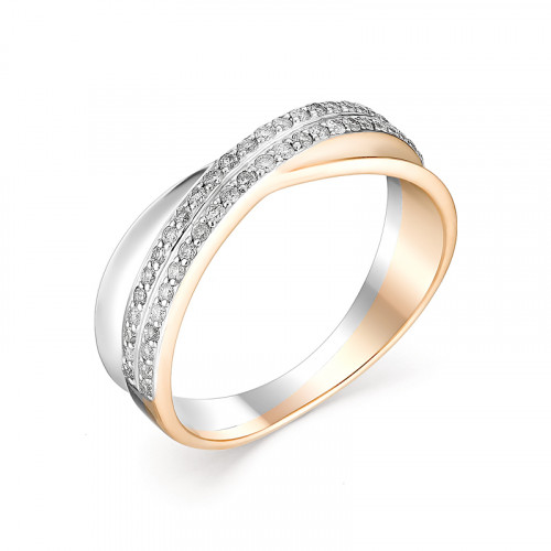Купить кольцо из красного золота с бриллиантами арт. 007668 по цене 35257 руб. в LoveDiamonds