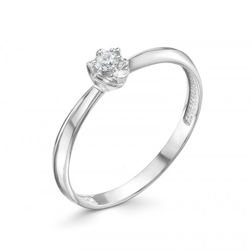 Купить кольцо из белого золота с бриллиантами арт. 007679 по цене 10825 руб. в LoveDiamonds
