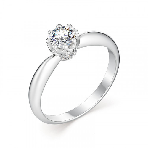 Купить кольцо из белого золота с бриллиантами арт. 007687 по цене 121575 руб. в LoveDiamonds