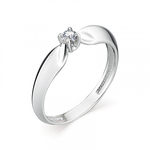 Купить кольцо из белого золота с бриллиантами арт. 007719 по цене 14769 руб. в LoveDiamonds