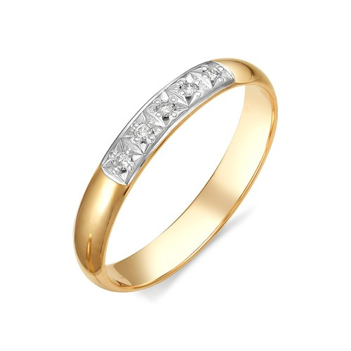 Купить кольцо из красного золота с бриллиантами арт. 002278 по цене 17213 руб. в LoveDiamonds