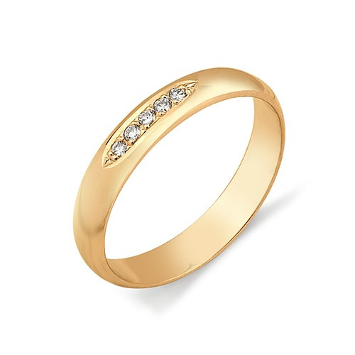 Купить кольцо из красного золота с бриллиантами арт. 002280 по цене 16688 руб. в LoveDiamonds