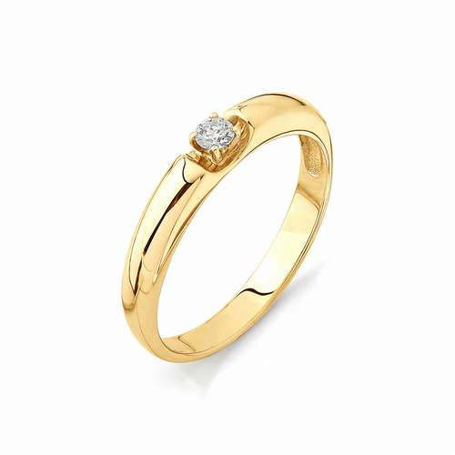 Купить кольцо из красного золота с бриллиантами арт. 001754 по цене 16863 руб. в LoveDiamonds