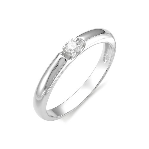Купить кольцо из белого золота с бриллиантами арт. 001755 по цене 17750 руб. в LoveDiamonds