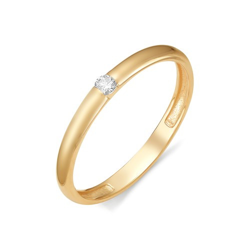 Купить кольцо из красного золота с бриллиантами арт. 002359 по цене 12518 руб. в LoveDiamonds