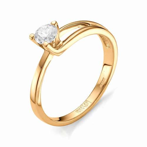 Купить кольцо из красного золота с бриллиантами арт. 000281 по цене 42925 руб. в LoveDiamonds