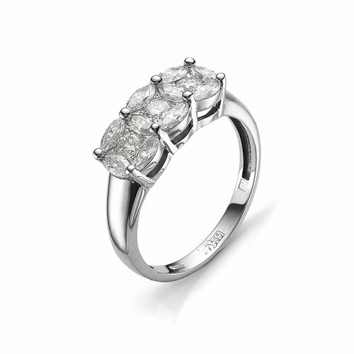 Купить кольцо из комбинированного золота с бриллиантами арт. 000390 по цене 0 руб. в LoveDiamonds