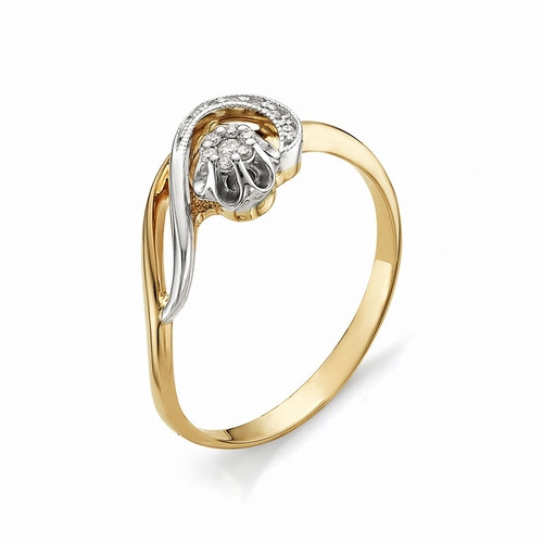 Купить кольцо из комбинированного золота с бриллиантами арт. 000394 по цене 0 руб. в LoveDiamonds