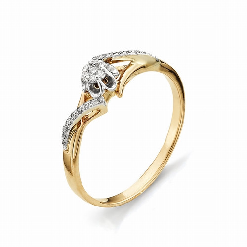 Купить кольцо из комбинированного золота с бриллиантами арт. 000396 по цене 0 руб. в LoveDiamonds