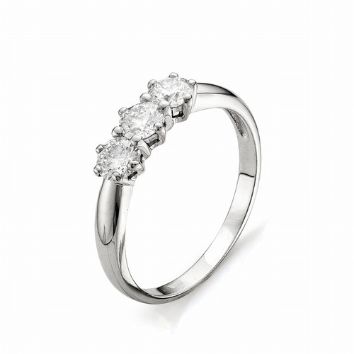 Купить кольцо из белого золота с бриллиантами арт. 000416 по цене 0 руб. в LoveDiamonds