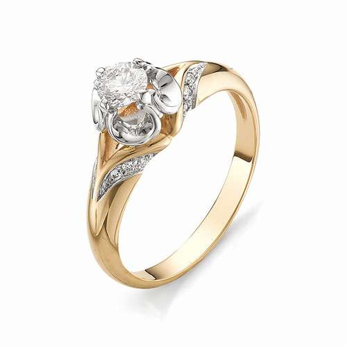 Купить кольцо из комбинированного золота с бриллиантами арт. 000464 по цене 59644 руб. в LoveDiamonds