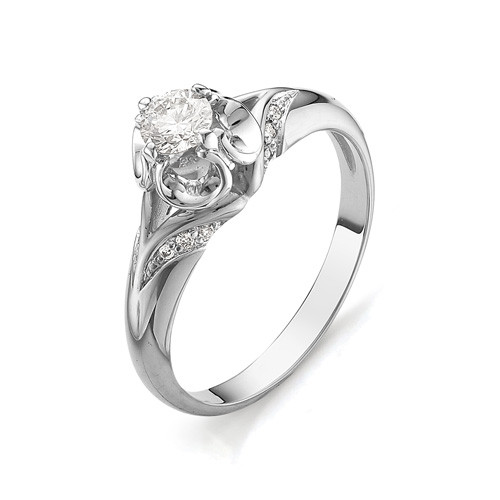 Купить кольцо из комбинированного золота с бриллиантами арт. 000467 по цене 60619 руб. в LoveDiamonds