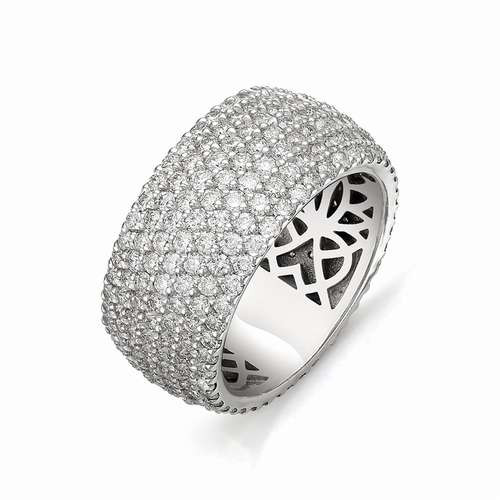 Купить кольцо из белого золота с бриллиантами арт. 000528 по цене 0 руб. в LoveDiamonds