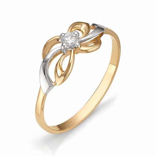 Купить кольцо из красного золота с бриллиантами арт. 000624 по цене 25630 руб. в LoveDiamonds