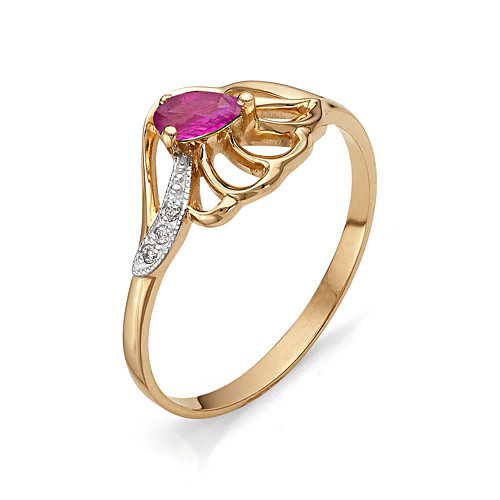 Купить кольцо из красного золота с рубинами арт. 000634 по цене 0 руб. в LoveDiamonds