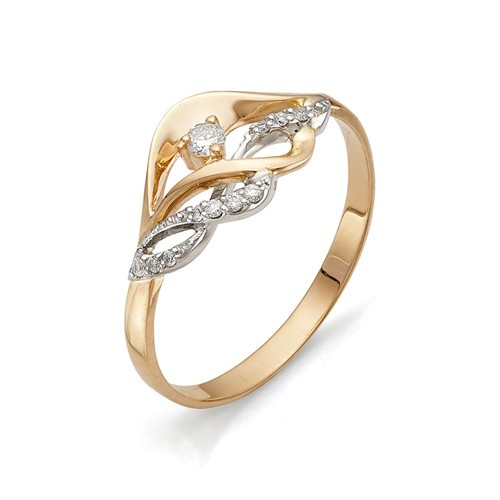 Купить кольцо из красного золота с бриллиантами арт. 000756 по цене 0 руб. в LoveDiamonds
