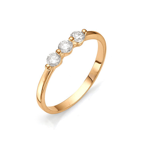 Купить кольцо из красного золота с бриллиантами арт. 000780 по цене 0 руб. в LoveDiamonds