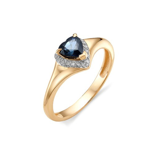 Купить кольцо из красного золота с сапфирами арт. 000795 по цене 0 руб. в LoveDiamonds